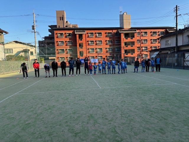 広島アルミニウム工業サッカー部と合同練習